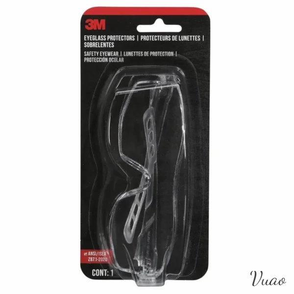 3M ?, Protectores de Gafas 47030H1-DC, Transparente, Lente transparente, Antiara?azos, 6 / caja