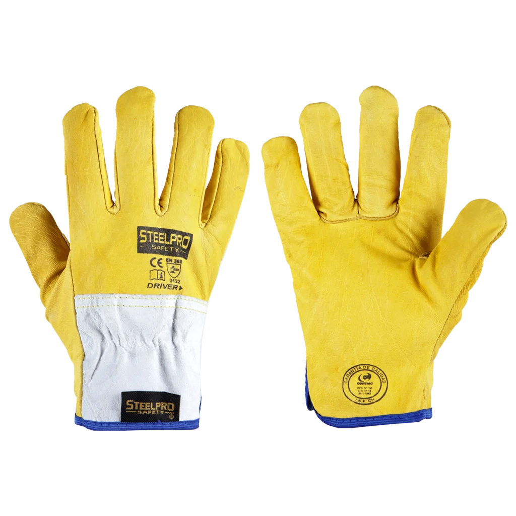 Guante cuero Driver, Steelpro