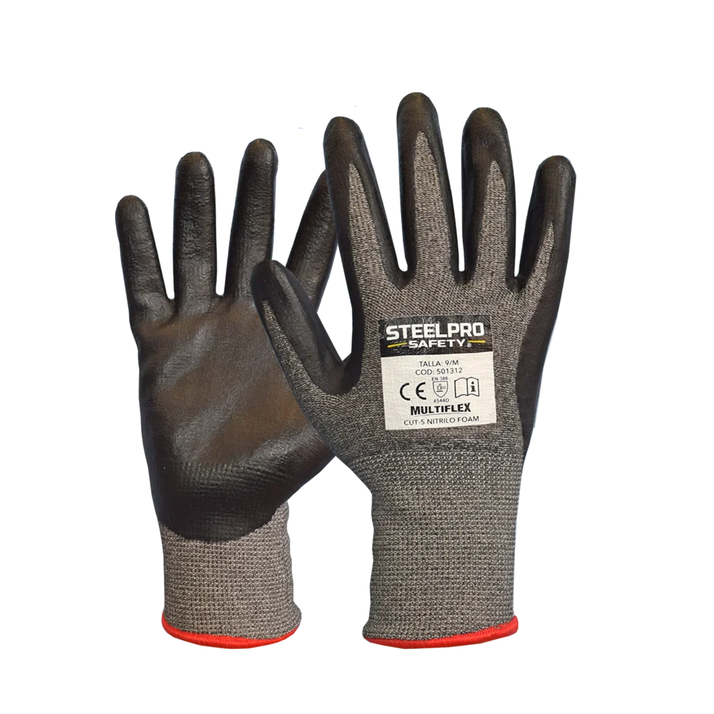 Guante Cut-5 nitrilo foam, Steelpro