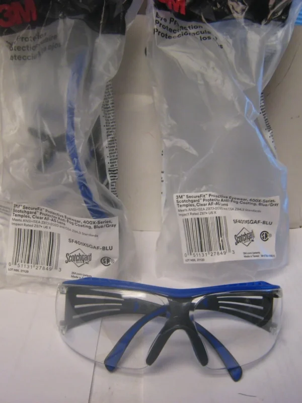 3M SecureFit Gafas Protectoras Series 400 SF401XSGAF-BLU,
