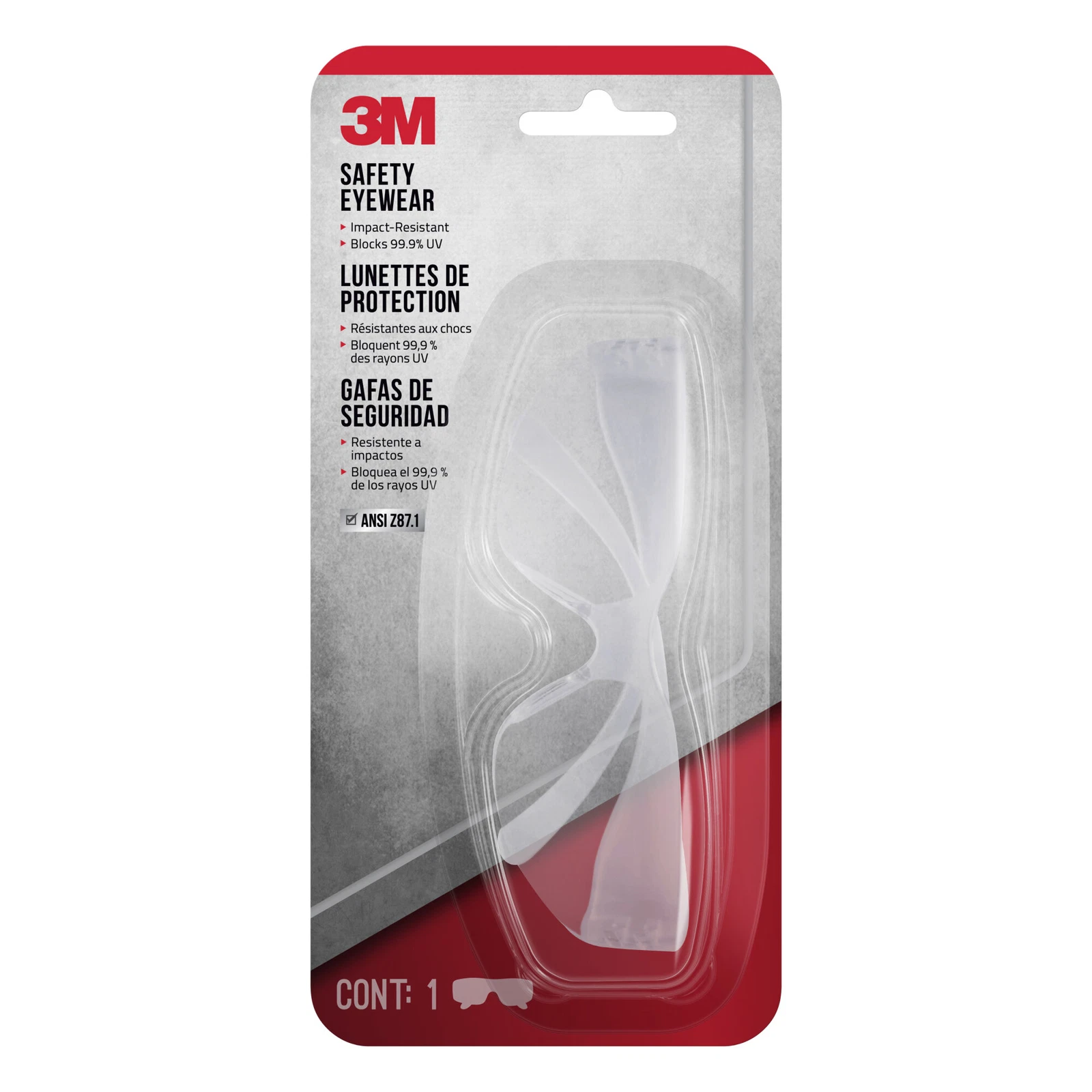 3M Gafas de Proteccion para Interiores 90953-BU10-NA