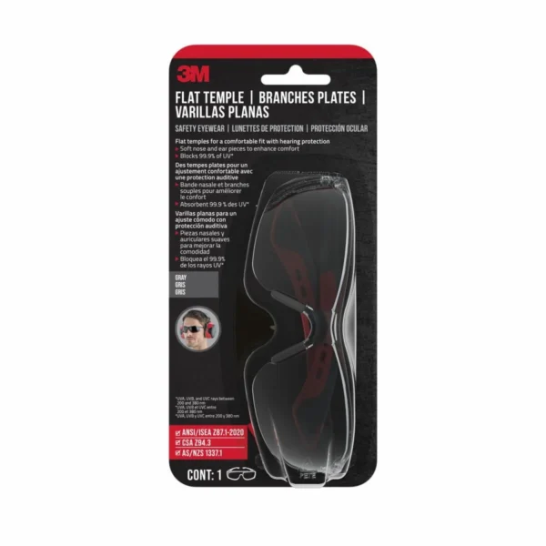 Gafas con Patillas Planas Anti-Rayaduras 3M 47011H1-DC