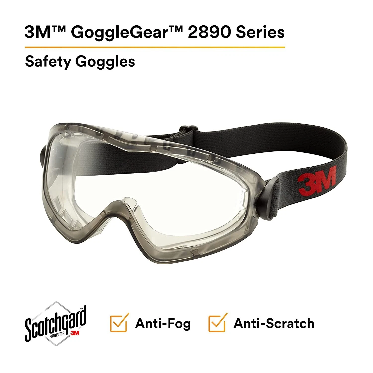 Lentes de Seguridad 3M GoggleGear GG2891-SGAF