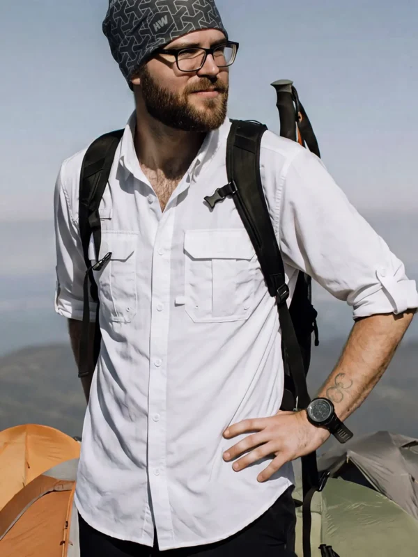 Camisa Duck Dry Blanco Hombre - Hardwork