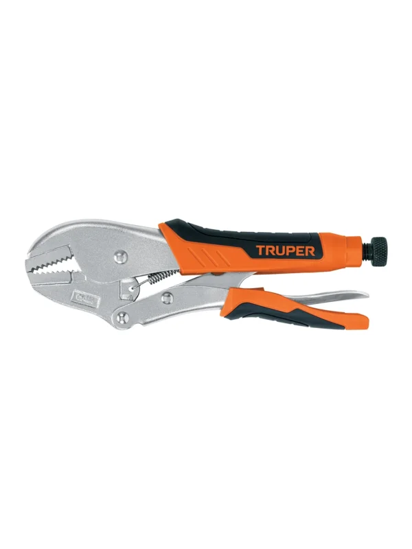 Alicate de presion 10" mordaza recta mango de vinil, Truper, PPT-10RX