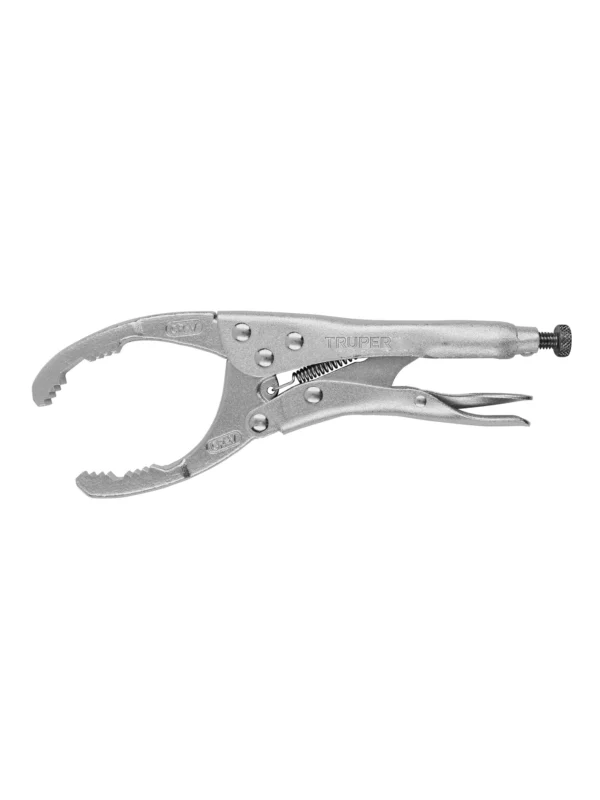 Alicate de presion 9" para filtros de aceite, Truper, PPF-500