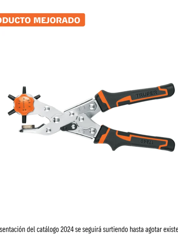 Alicate sacabocados 9" mango de PVC, Truper, PSA-9