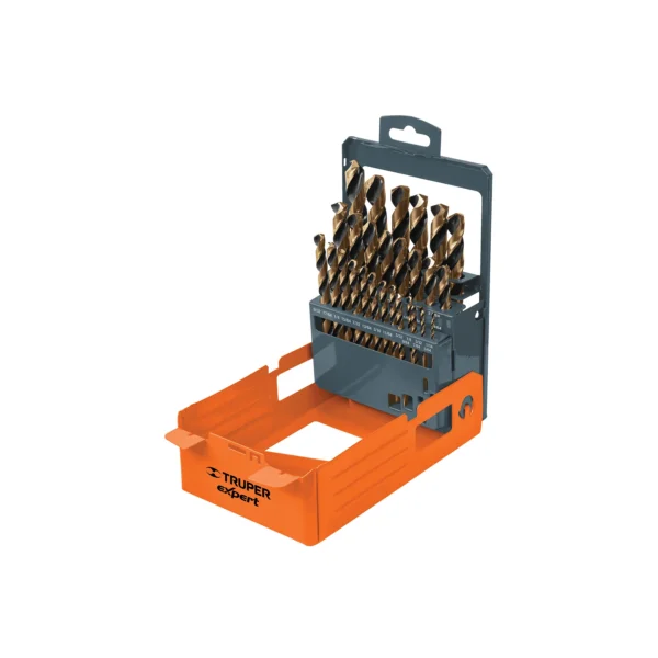 Juego de 29 brocas HSS para metal en estuche, Truper Expert, DESP-BAV-29C