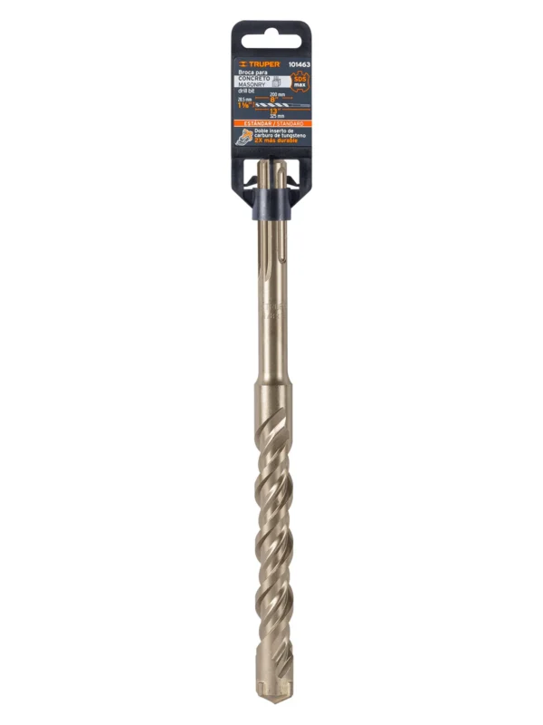 Broca SDS Ma de 1-1/8 13", Truper, BSM-1-1/8X13