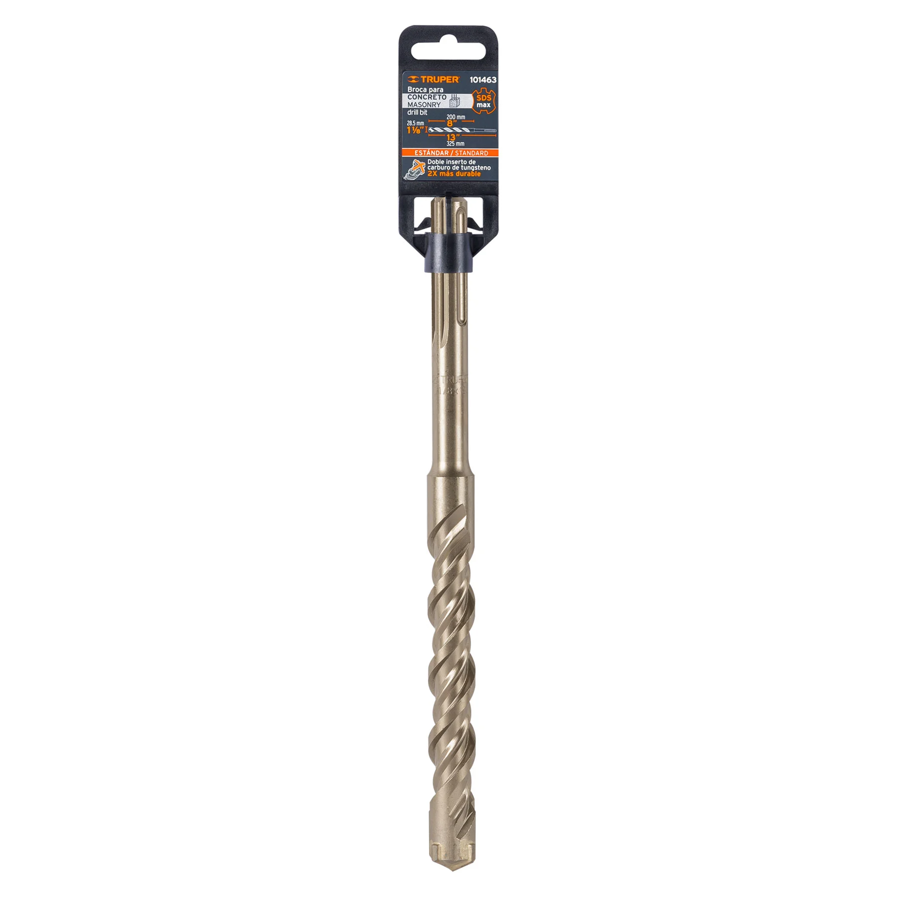 Broca SDS Ma de 1-1/8 13", Truper, BSM-1-1/8X13