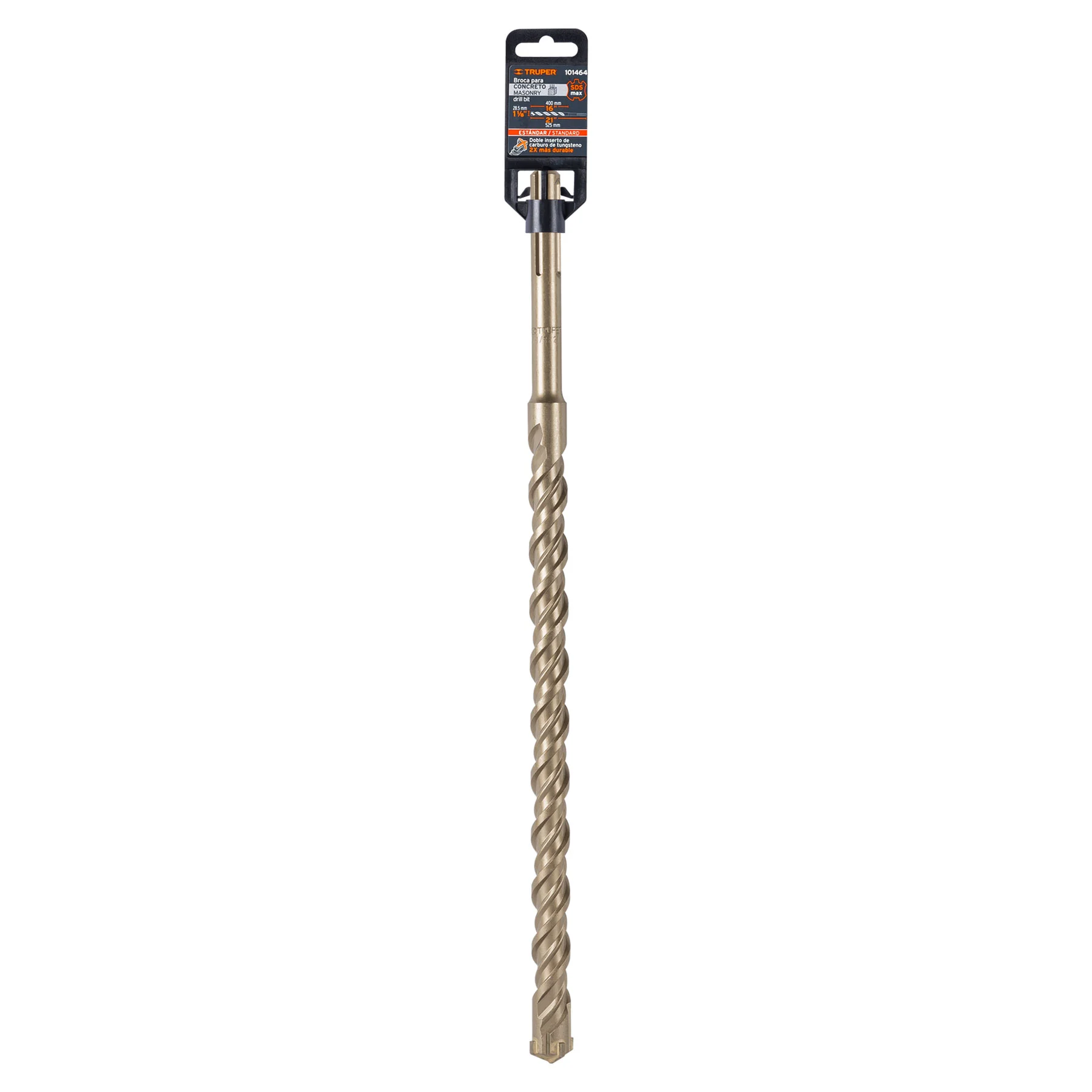 Broca SDS Ma de 1-1/8 21", Truper, BSM-1-1/8X21