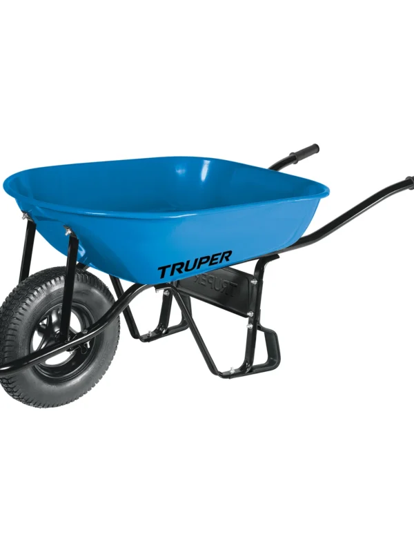 Carretilla 5.5 ft3 llanta neumatica reforzada, Truper, CAT-50ND