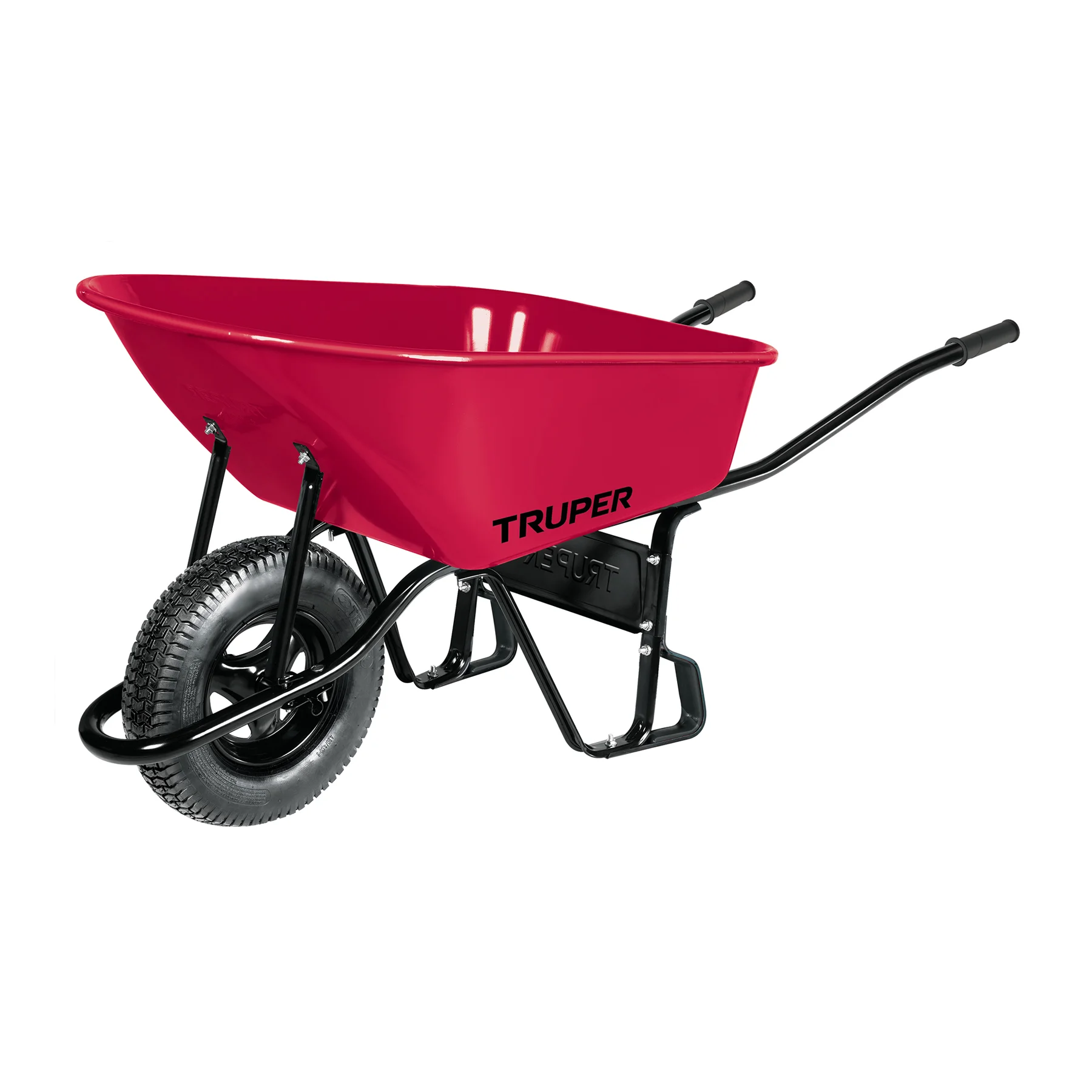 Carretilla ft3 llanta neumatica reforzada, Truper, CAT-60ND