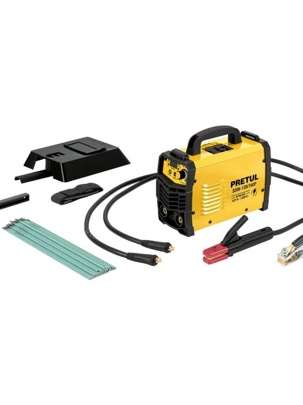 Soldadora inversora, 160 A, Bi-voltaje 127/220 V, Pretul, SOIN-120/160P