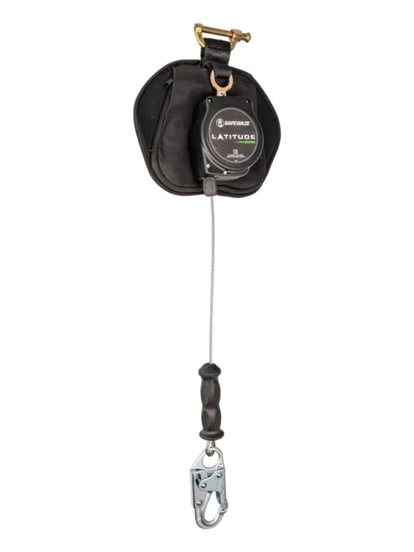 Lineas De Vida Autorretractiles Safewaze Latitude Edge 11' Cable unico SRL-P: Gancho de seguridad SW8008-11LE