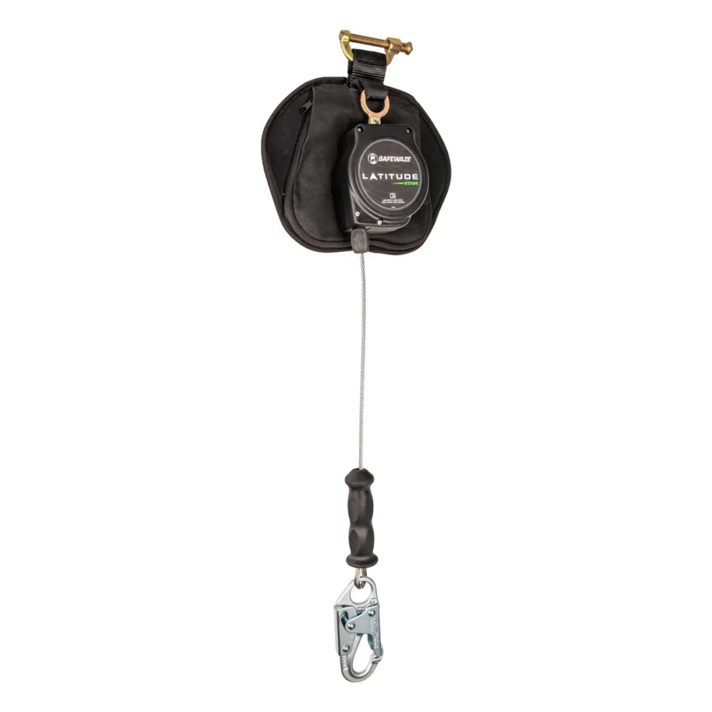 Lineas De Vida Autorretractiles Safewaze Latitude Edge 11' Cable unico SRL-P: Gancho de seguridad SW8008-11LE