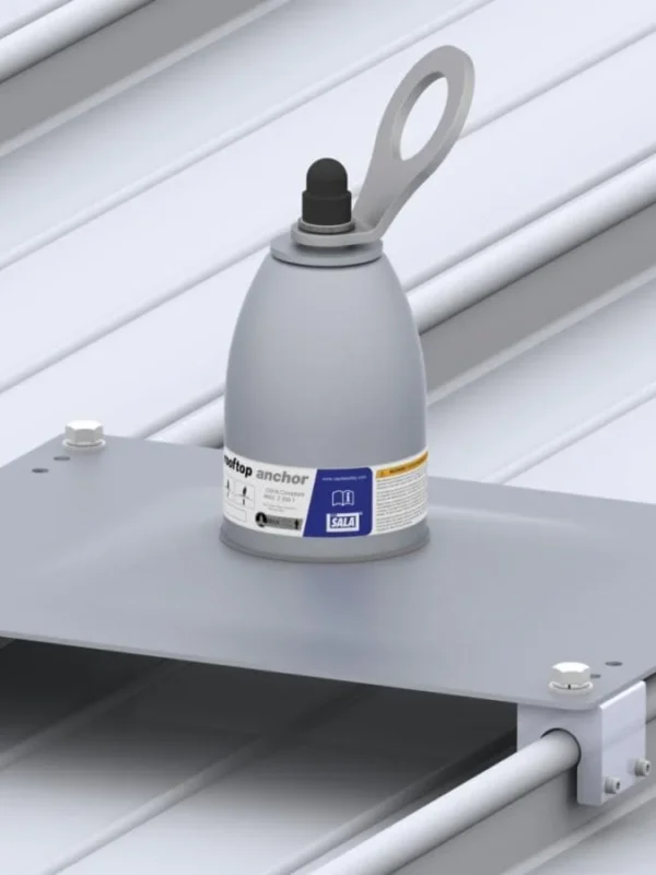 3M DBI-SALA Anclaje superior para techos: para techos con junta de plegado saliente 2100138, Plata, P/C