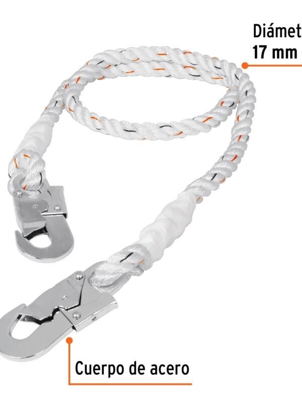 Cable de posicionamiento cuerda de poliester de 1.5 m, CAB-5489-15
