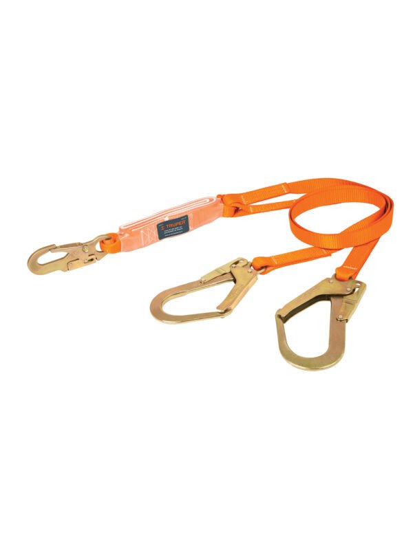 Linea de vida con amortiguador doble brazo gancho grande, CAB-5432-18