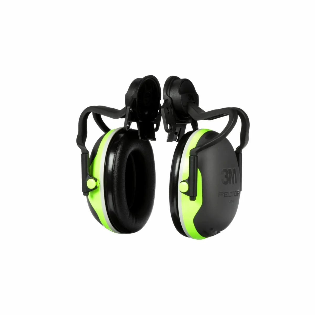 3M Peltor Orejera X4P51E para Casco de Ala Ancha, doble copa NRR 26 dB, Negro, 10 piezas por paquete