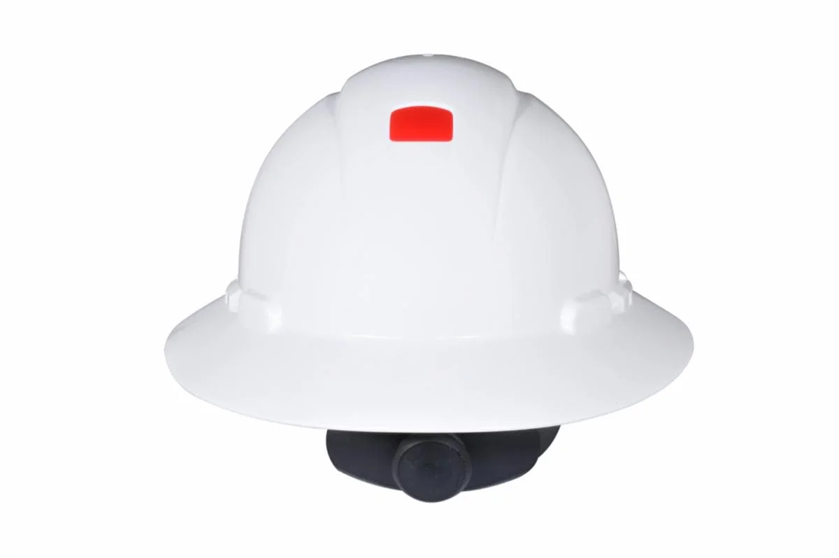 Casco de Seguridad de Ala Completa 3M SecureFit H-801SFR-UV, Blanco, Suspension de Trinquete de Difusion de Presion de ...