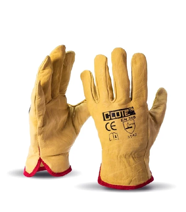 Clute Guante Badana Amarillo