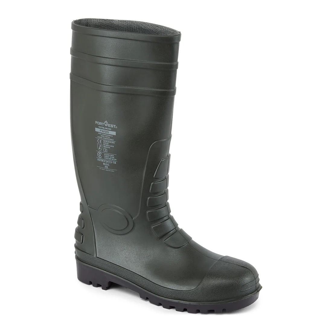 Bota Portwest FW95 Wellington Total Safety S5 - Verde